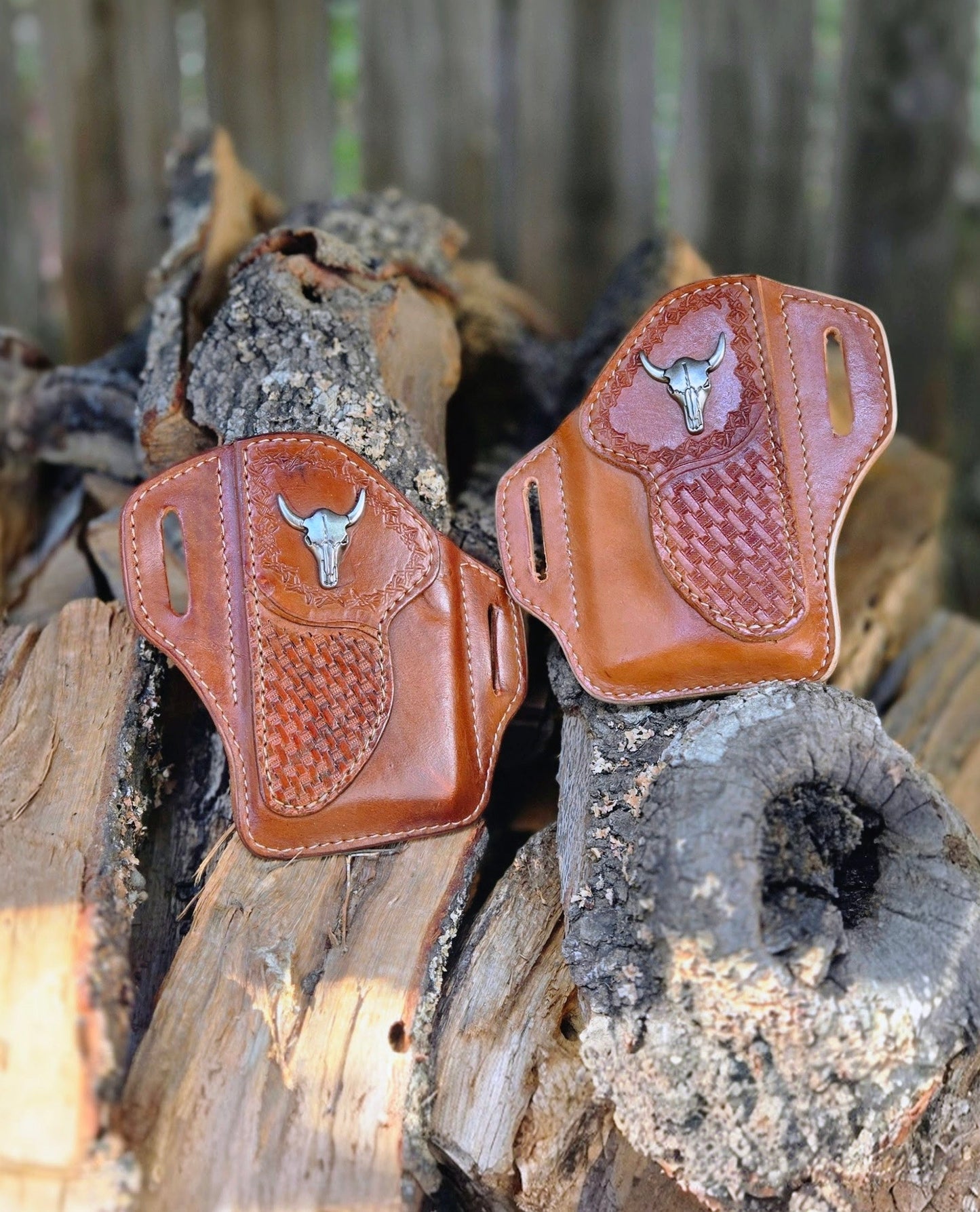 Leather Phone Holster RAVEN Edition AnchorsAweighLeather