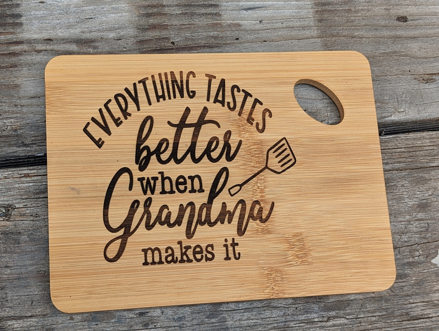 Bamboo Cutting Board, Custom cutting board AnchorsAweighLeather