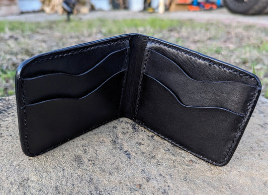 Mens leather wallet, leather wallet, leather billfold AnchorsAweighLeather