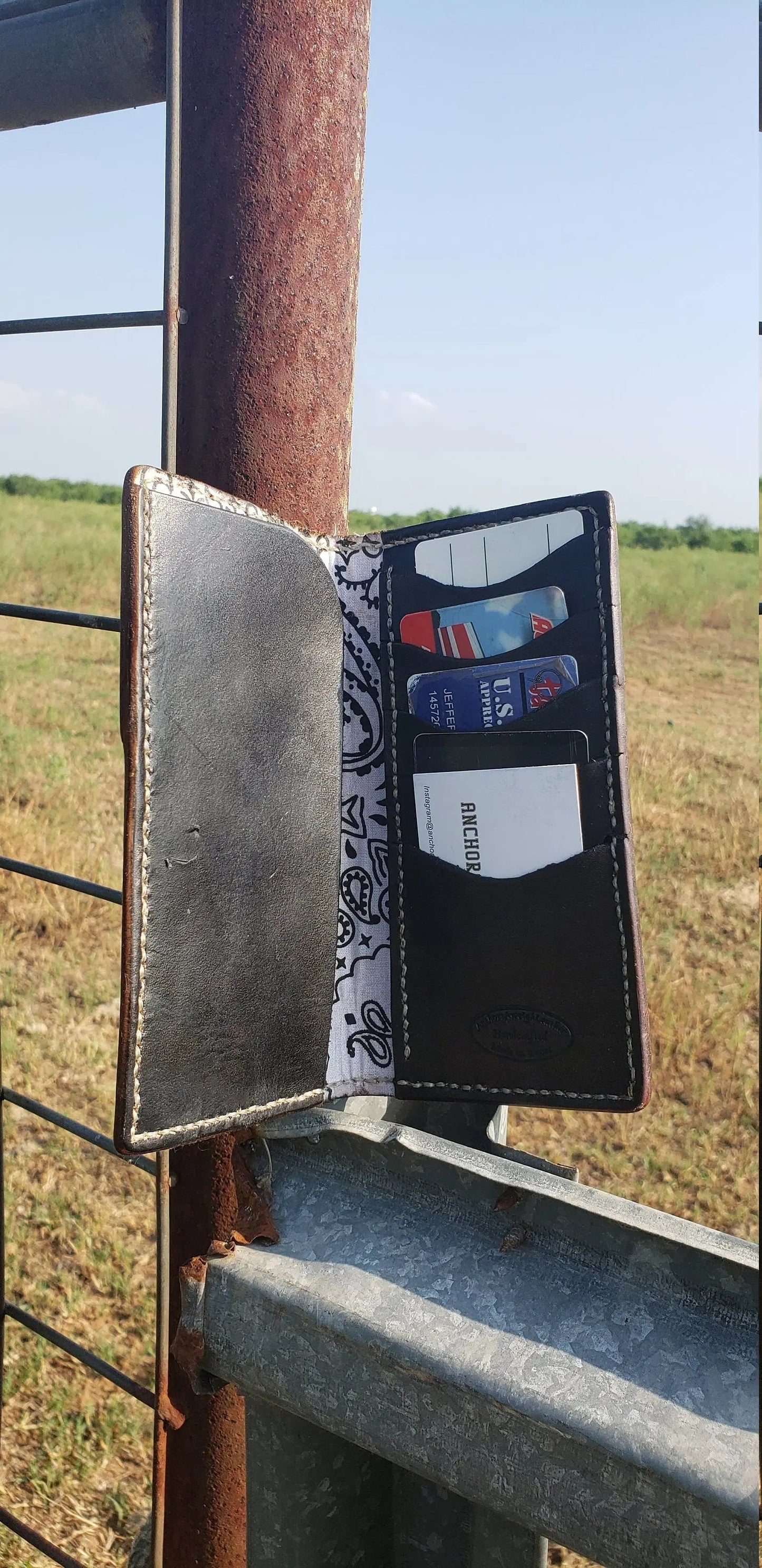 Long Wallet, Mens Wallet, Roper Wallet, men's wallet AnchorsAweighLeather