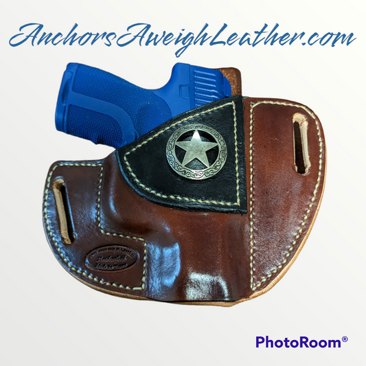 The Cattleman Saddle Holster, Pancake Holster AnchorsAweighLeather