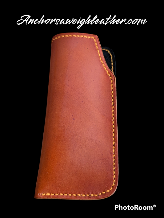 Leather Eyeglass Sleeve, Soft Eyeglass Case, EDC, Eyeglass sleeve, Leather eyeglass protector AnchorsAweighLeather