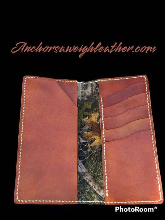 Roper Wallet, Long Wallet, San Antone II Roper Wallet, Wallet, EDC, Men's leather wallet AnchorsAweighLeather
