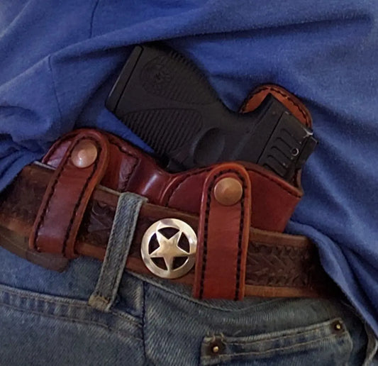 The HOSS IWB Leather Holster, CCW Holster, Leather Holster, Universal Holster, Iwb Holster AnchorsAweighLeather