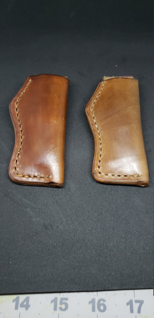 Custom leather knife sheath, case, pocket knife sheath, EDC AnchorsAweighLeather