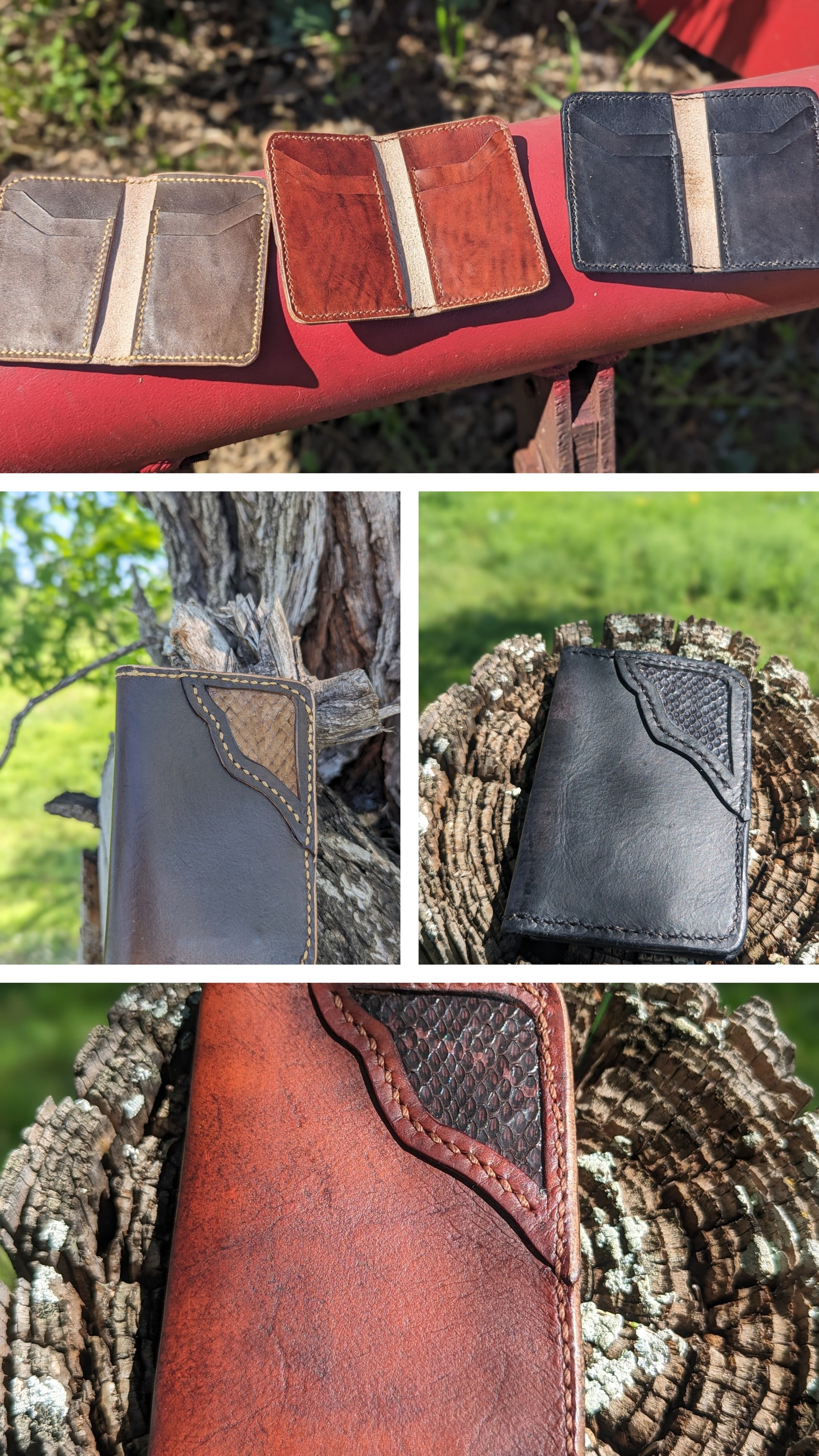 Copy of Leather Bifold Wallet, Minimalist Leather Wallet, EDC, wallet AnchorsAweighLeather