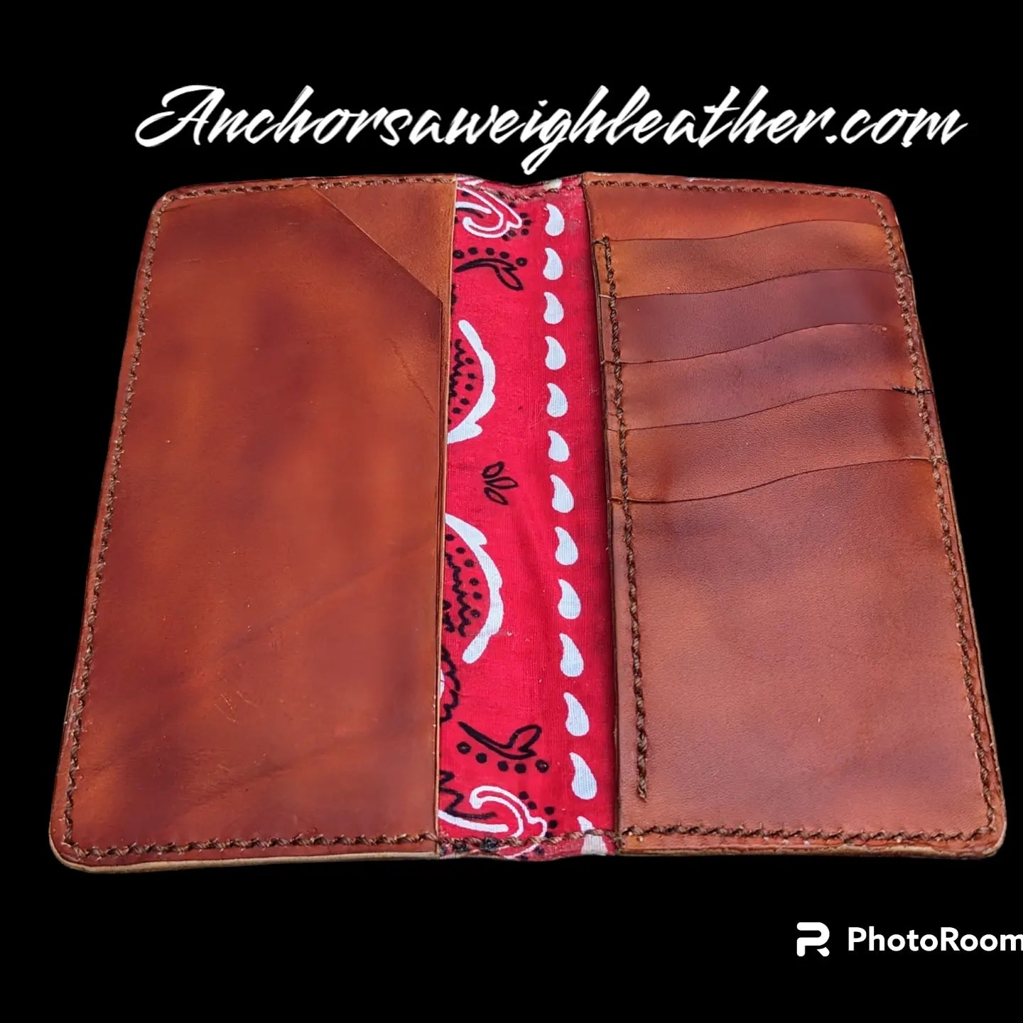 Long Wallet, Mens Wallet, Roper Wallet, leather wallet, EDC wallet AnchorsAweighLeather