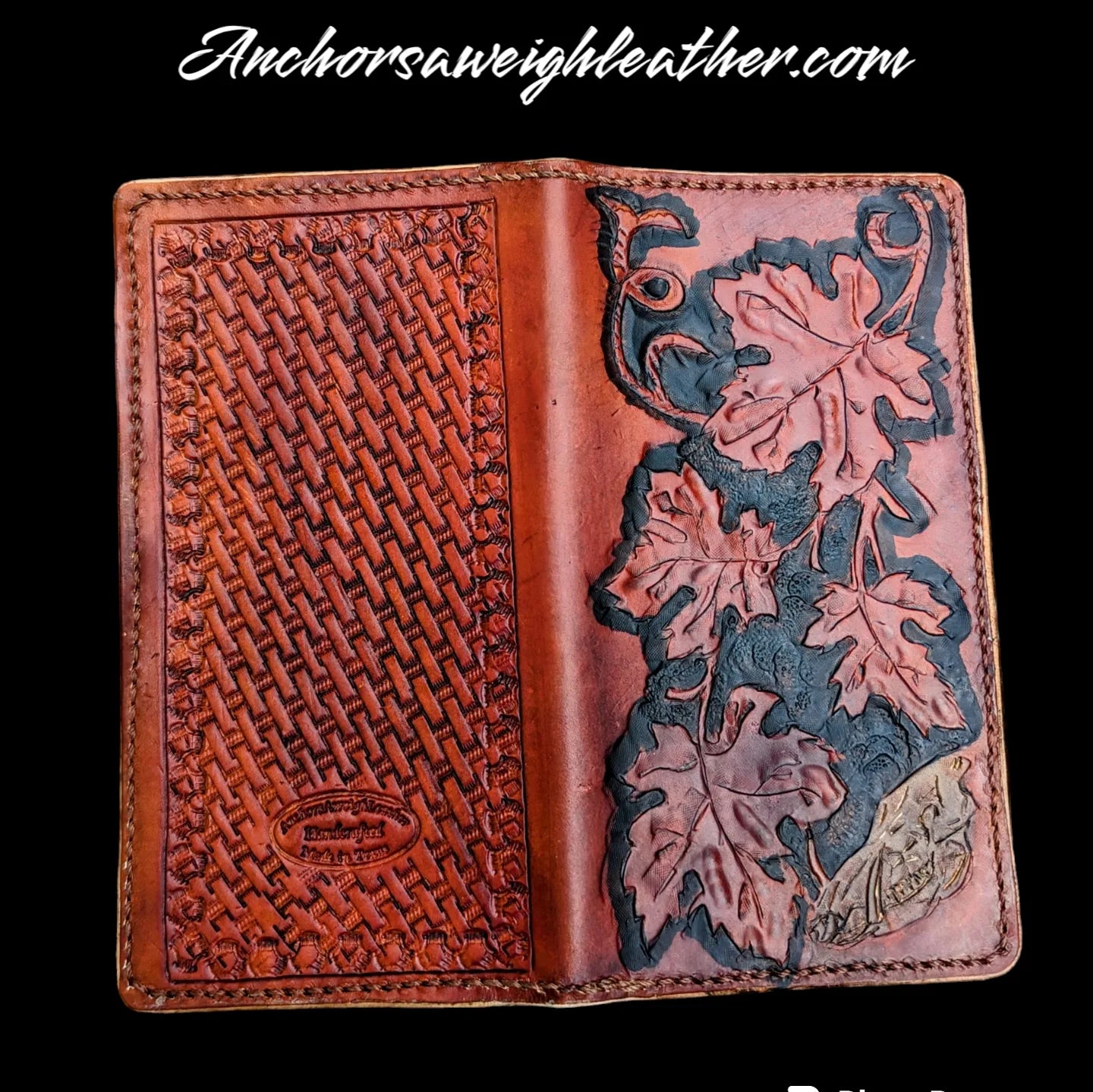Long Wallet, Mens Wallet, Roper Wallet, leather wallet, EDC wallet AnchorsAweighLeather