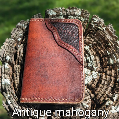 Copy of Leather Bifold Wallet, Minimalist Leather Wallet, EDC, wallet AnchorsAweighLeather
