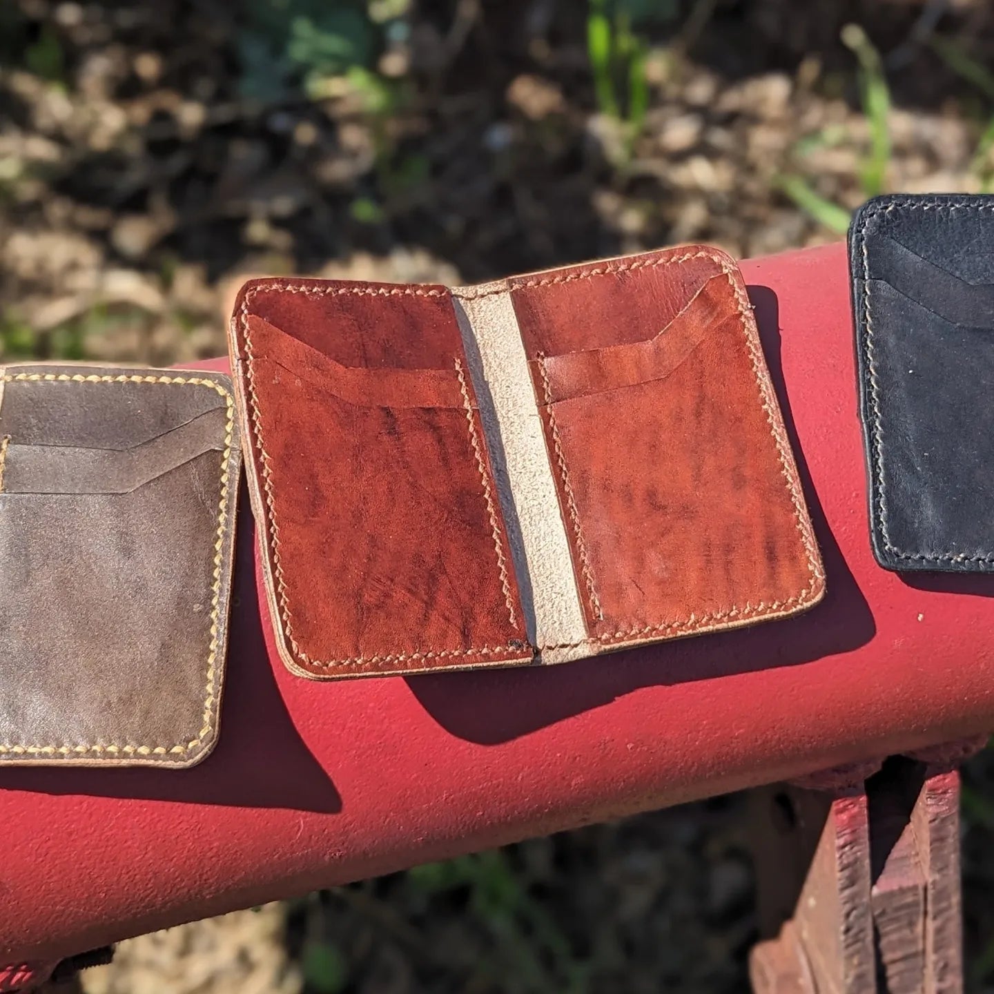 Copy of Leather Bifold Wallet, Minimalist Leather Wallet, EDC, wallet AnchorsAweighLeather