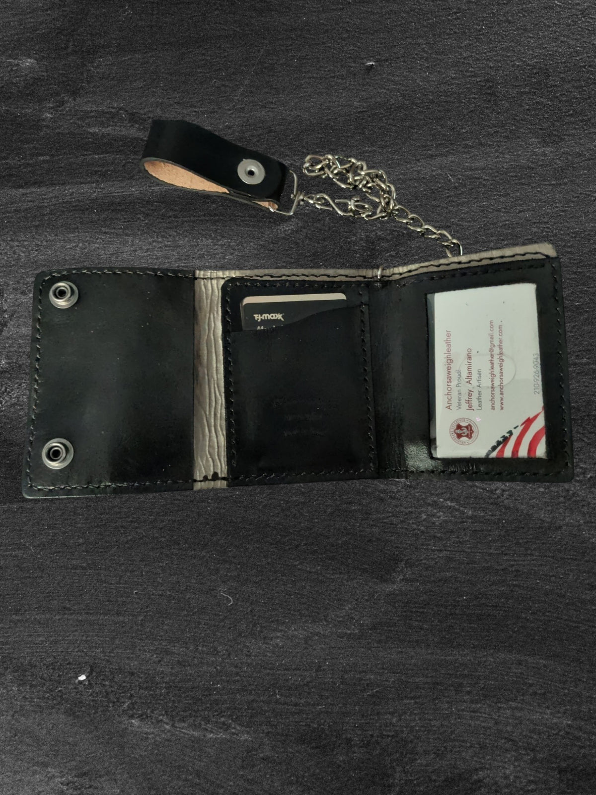 Biker Wallet, Chain Wallet SKULL