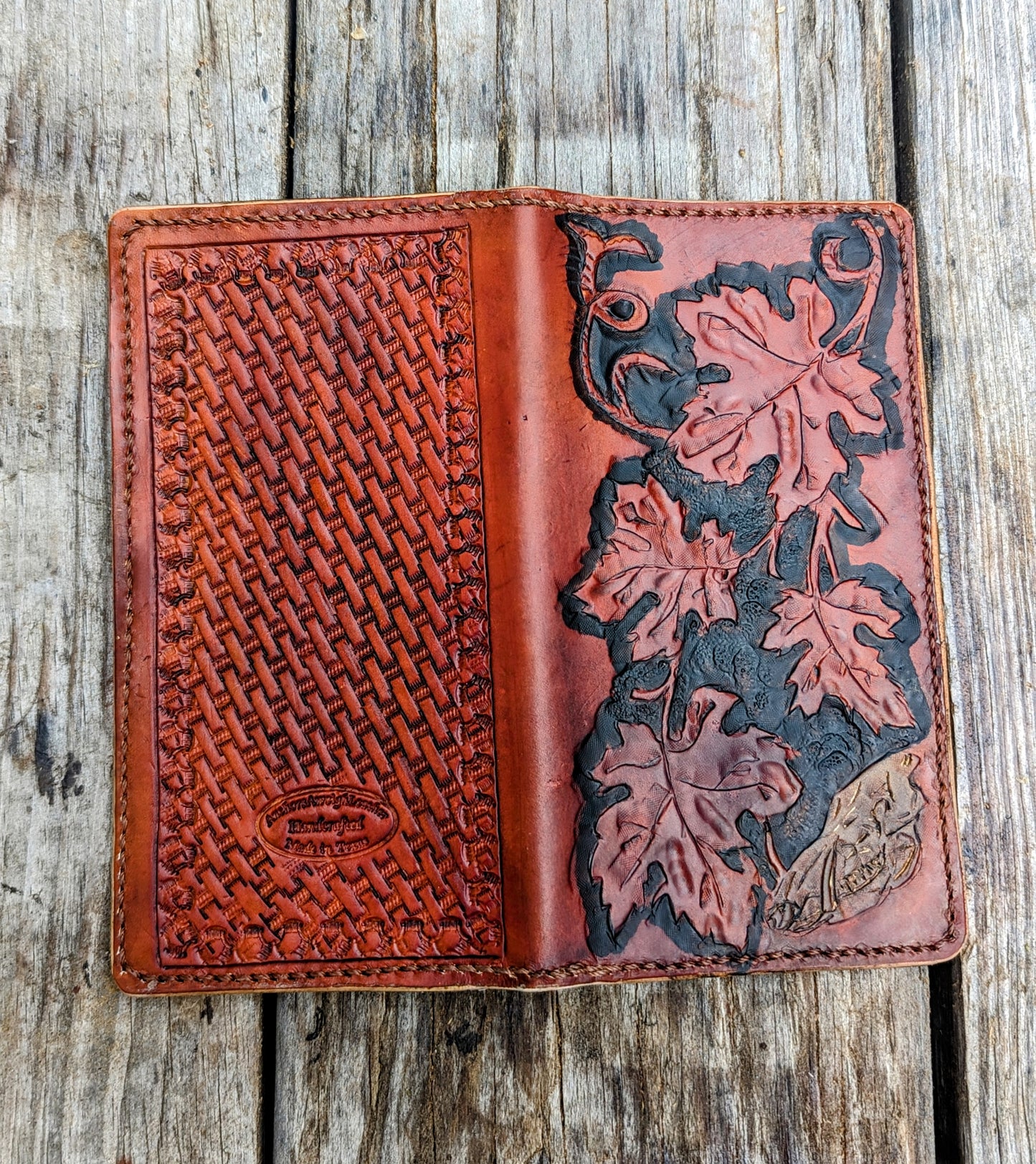 Long Wallet, Mens Wallet, Roper Wallet, leather wallet, EDC wallet AnchorsAweighLeather
