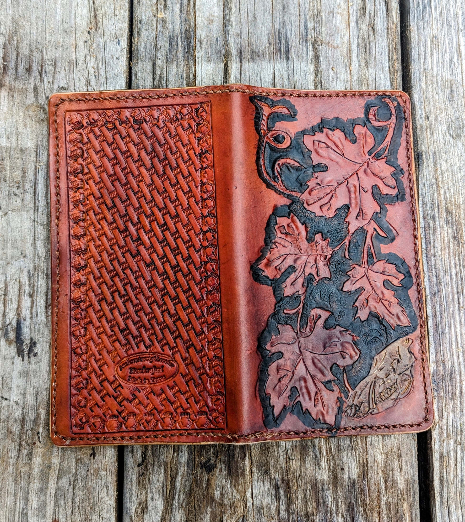Long Wallet, Mens Wallet, Roper Wallet, leather wallet, EDC wallet AnchorsAweighLeather