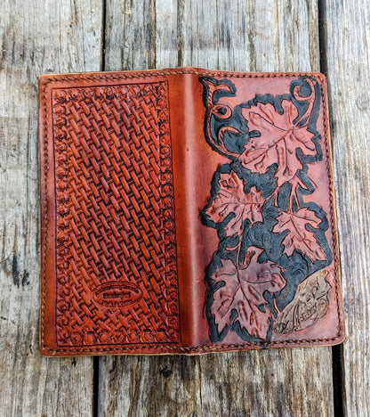 Long Wallet, Mens Wallet, Roper Wallet, leather wallet, EDC wallet AnchorsAweighLeather