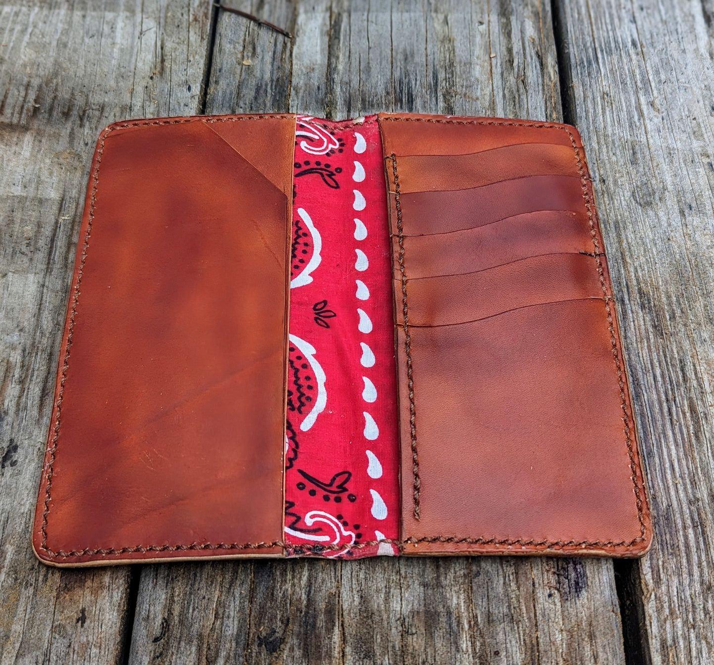 Long Wallet, Mens Wallet, Roper Wallet, leather wallet, EDC wallet AnchorsAweighLeather