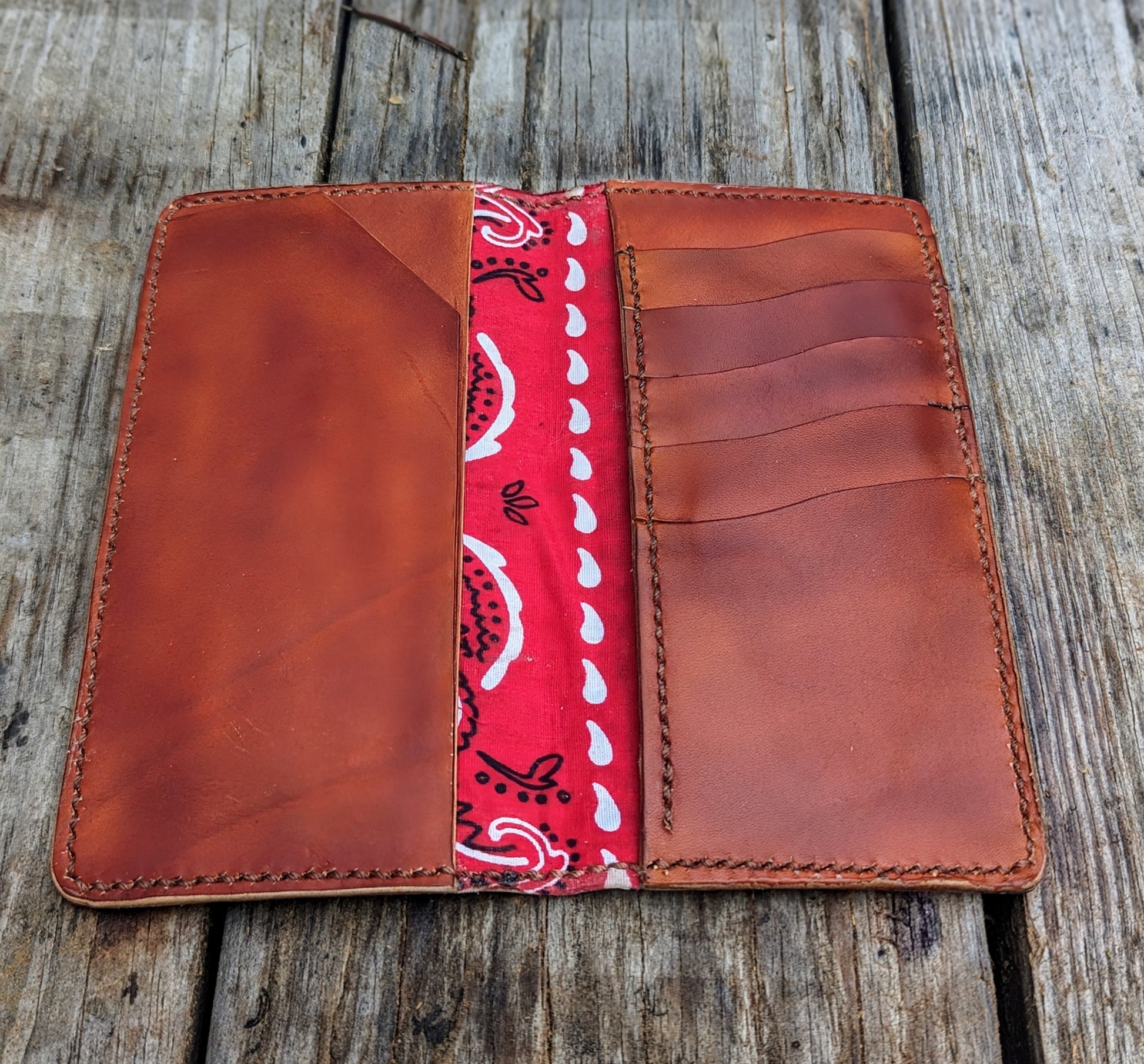 Long Wallet, Mens Wallet, Roper Wallet, leather wallet, EDC wallet AnchorsAweighLeather