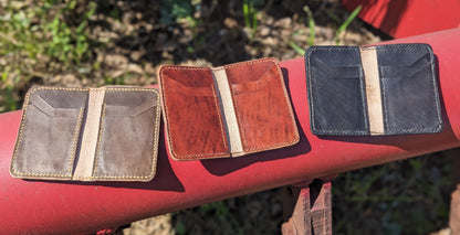Copy of Leather Bifold Wallet, Minimalist Leather Wallet, EDC, wallet AnchorsAweighLeather