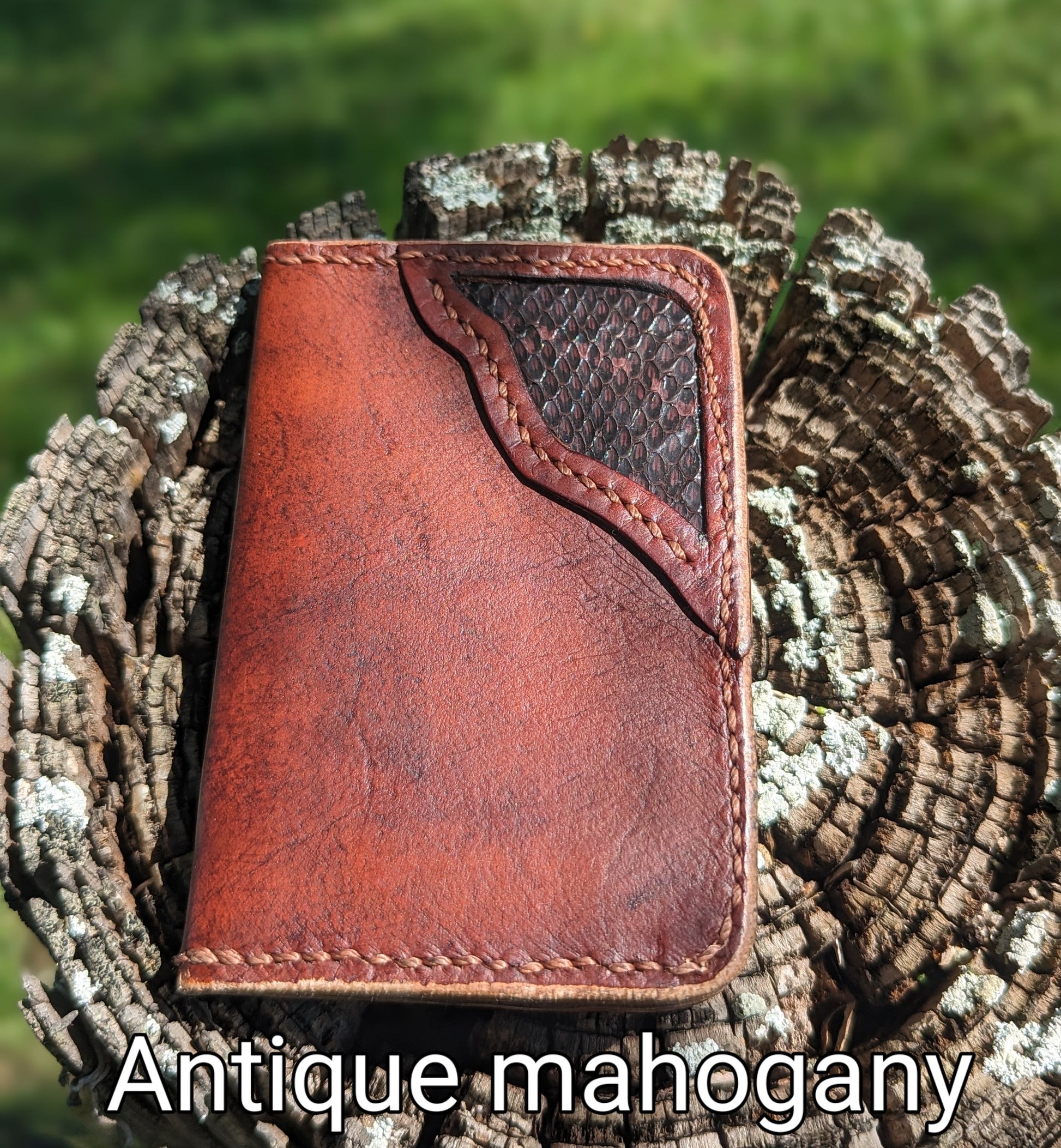 Copy of Leather Bifold Wallet, Minimalist Leather Wallet, EDC, wallet AnchorsAweighLeather