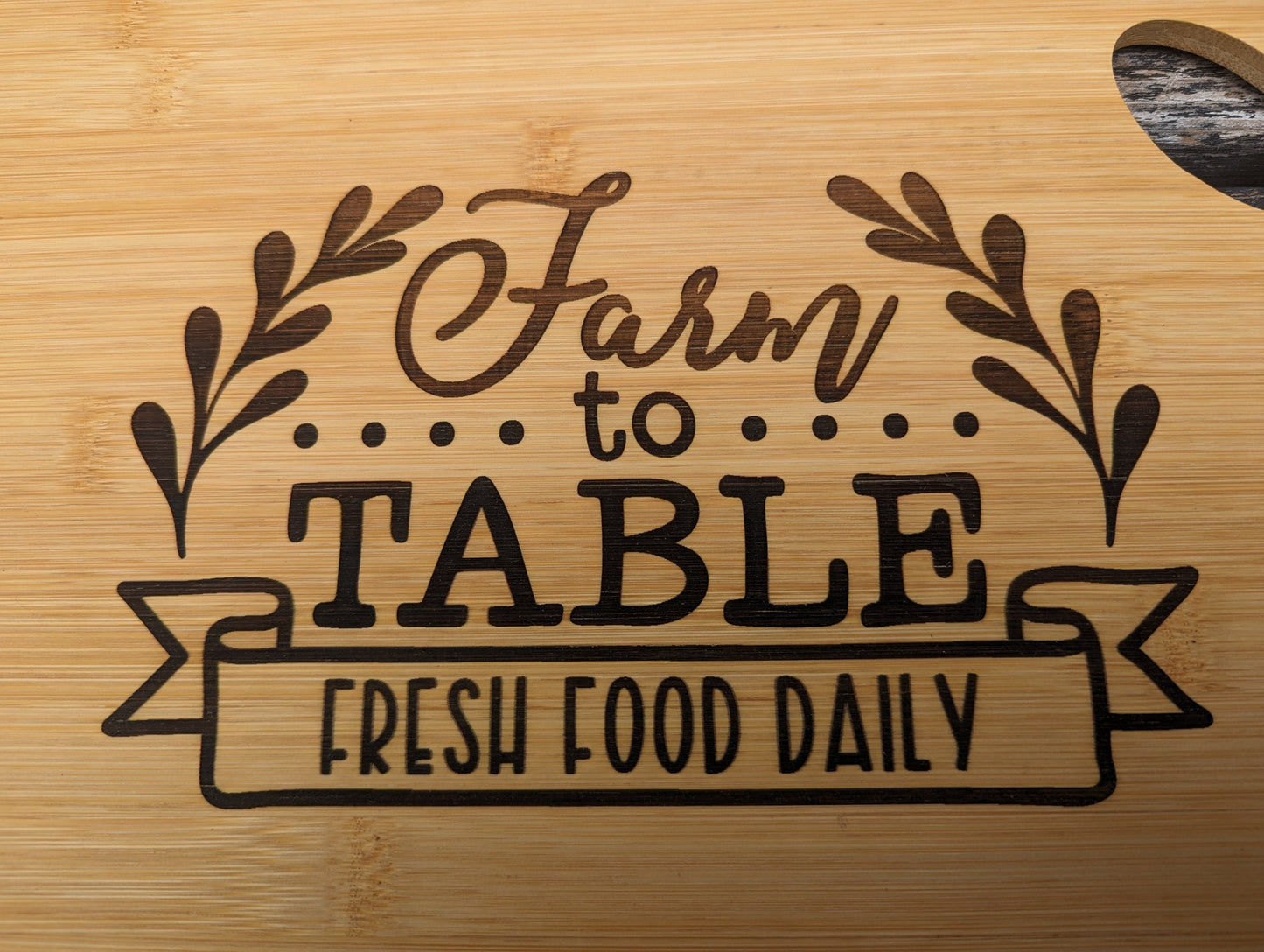 Bamboo Cutting Board, Custom cutting board AnchorsAweighLeather