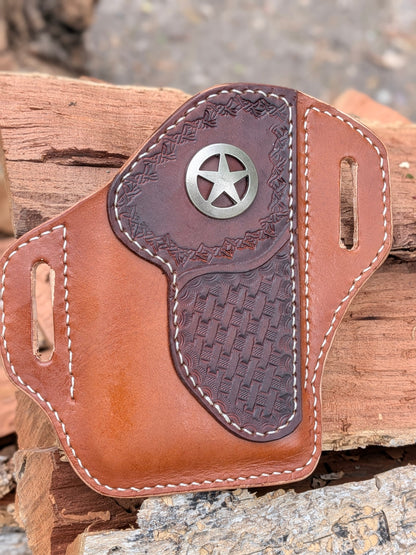 Leather Phone Holster Rancher II Edition AnchorsAweighLeather