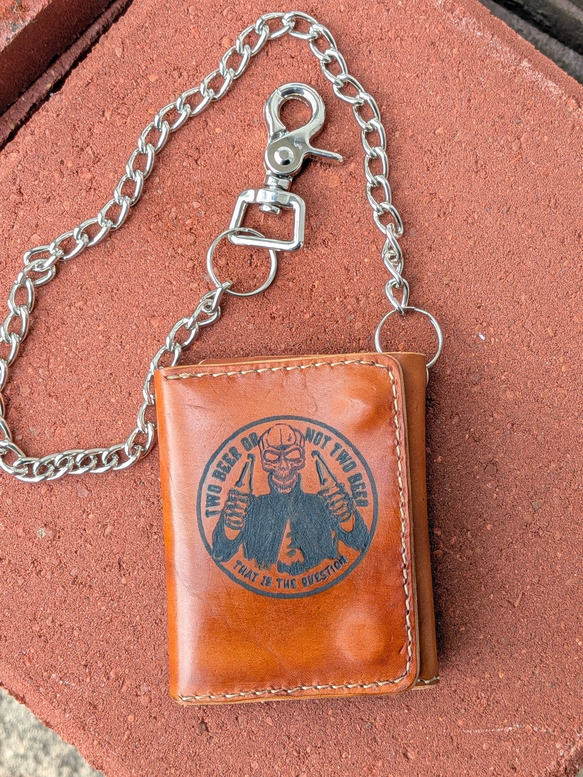 Biker Wallet, Chain Wallet AnchorsAweighLeather