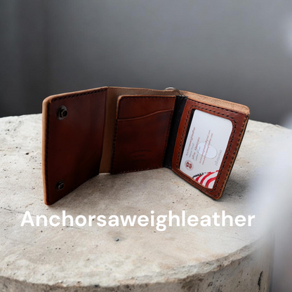 Biker Wallet, Chain Wallet, FAFO Wallet AnchorsAweighLeather