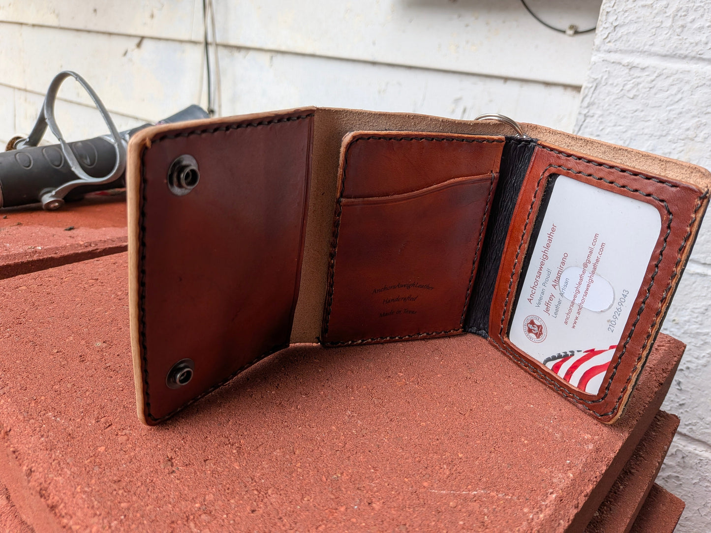 Biker Wallet, Chain Wallet, FAFO Wallet AnchorsAweighLeather