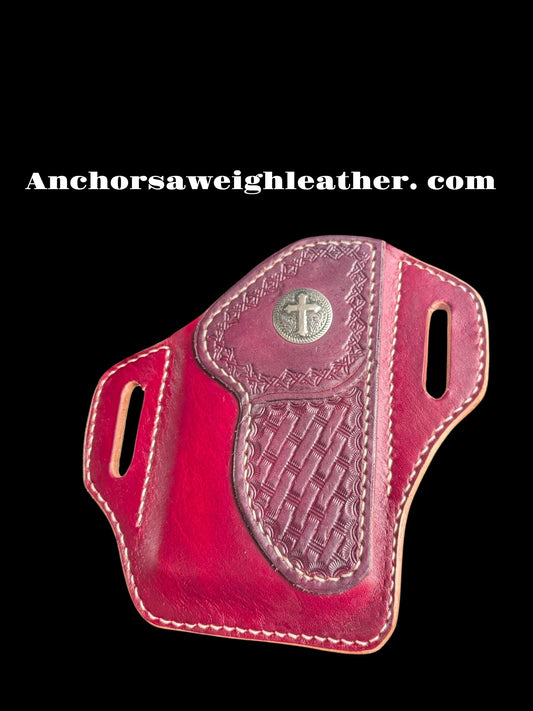 Leather Phone Holster Rancher II Edition AnchorsAweighLeather