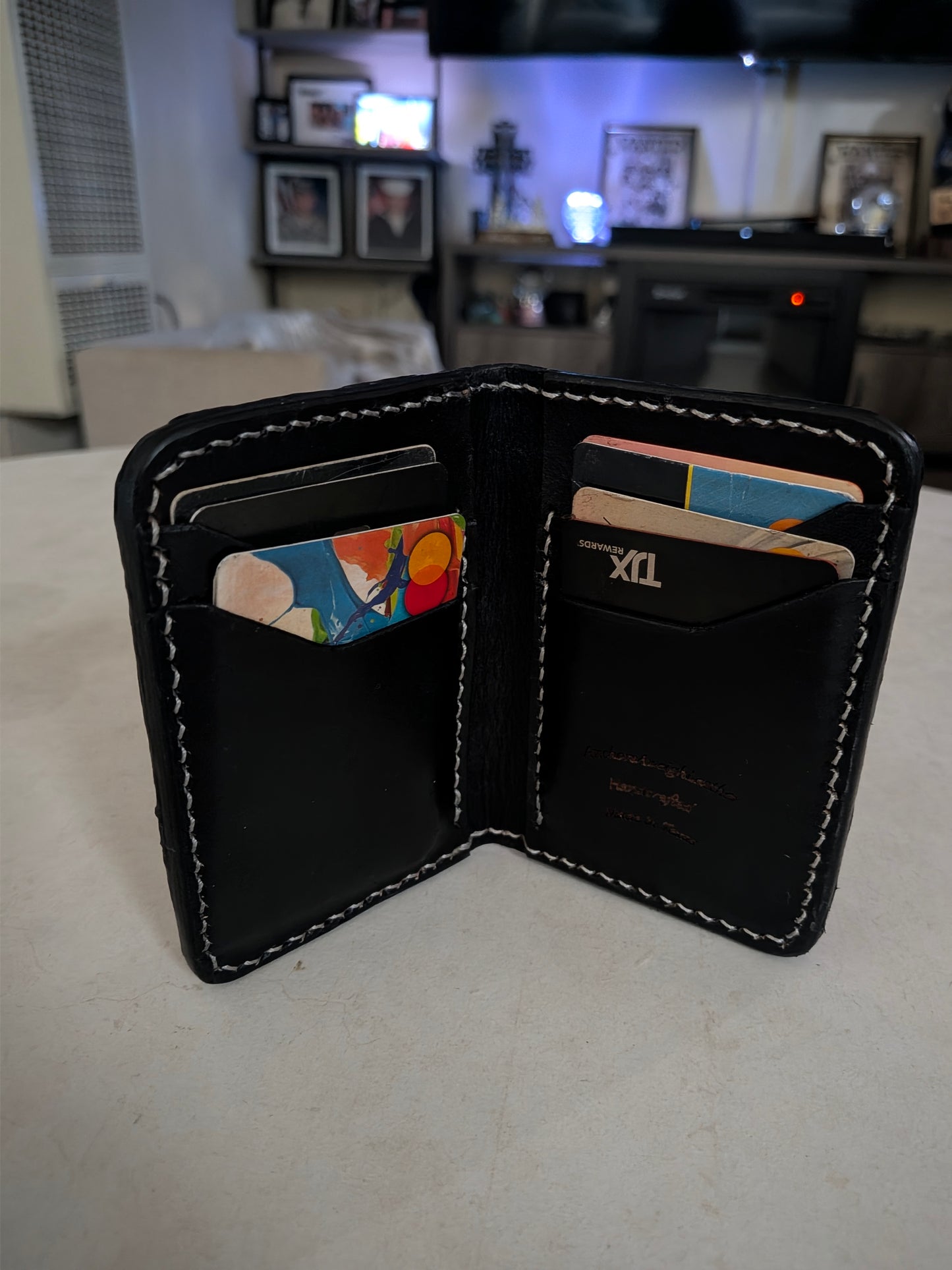 Black American Alligator Leather Wallet | Handcrafted Exotic EDC | AnchorsAweighLeather