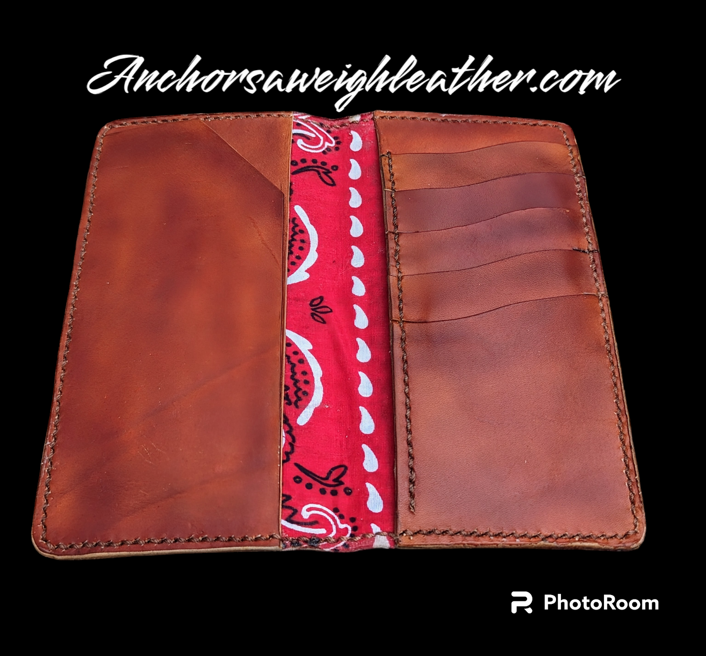 Long Wallet, Mens Wallet, Roper Wallet, leather wallet, EDC wallet AnchorsAweighLeather