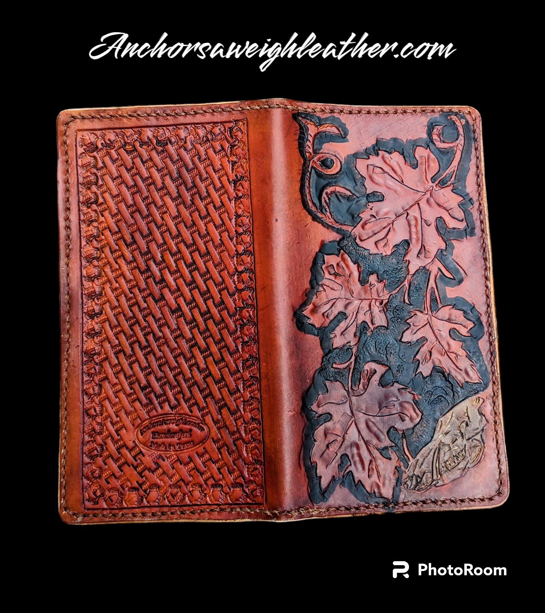 Long Wallet, Mens Wallet, Roper Wallet, leather wallet, EDC wallet AnchorsAweighLeather