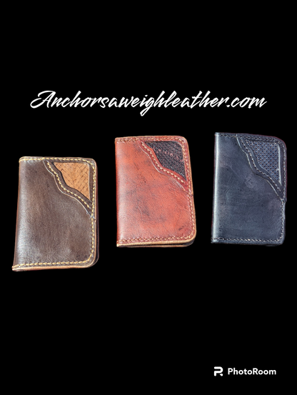 Copy of Leather Bifold Wallet, Minimalist Leather Wallet, EDC, wallet AnchorsAweighLeather