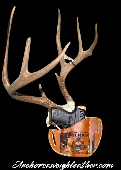 The Patriot Saddle Holster, Pancake Holster AnchorsAweighLeather