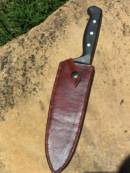 Chefs Knife Leather Sheath, Knife Sheath AnchorsAweighLeather