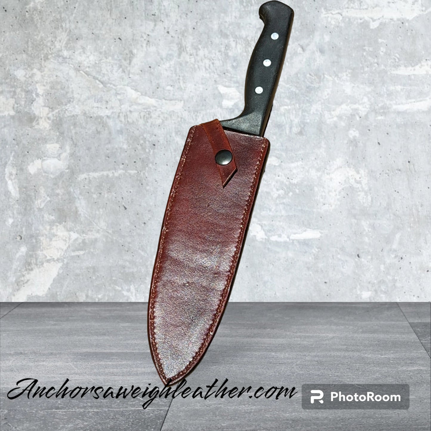 Chefs Knife Leather Sheath, Knife Sheath AnchorsAweighLeather