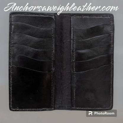 Roper Wallet, Long Wallet, Wallet, EDC AnchorsAweighLeather