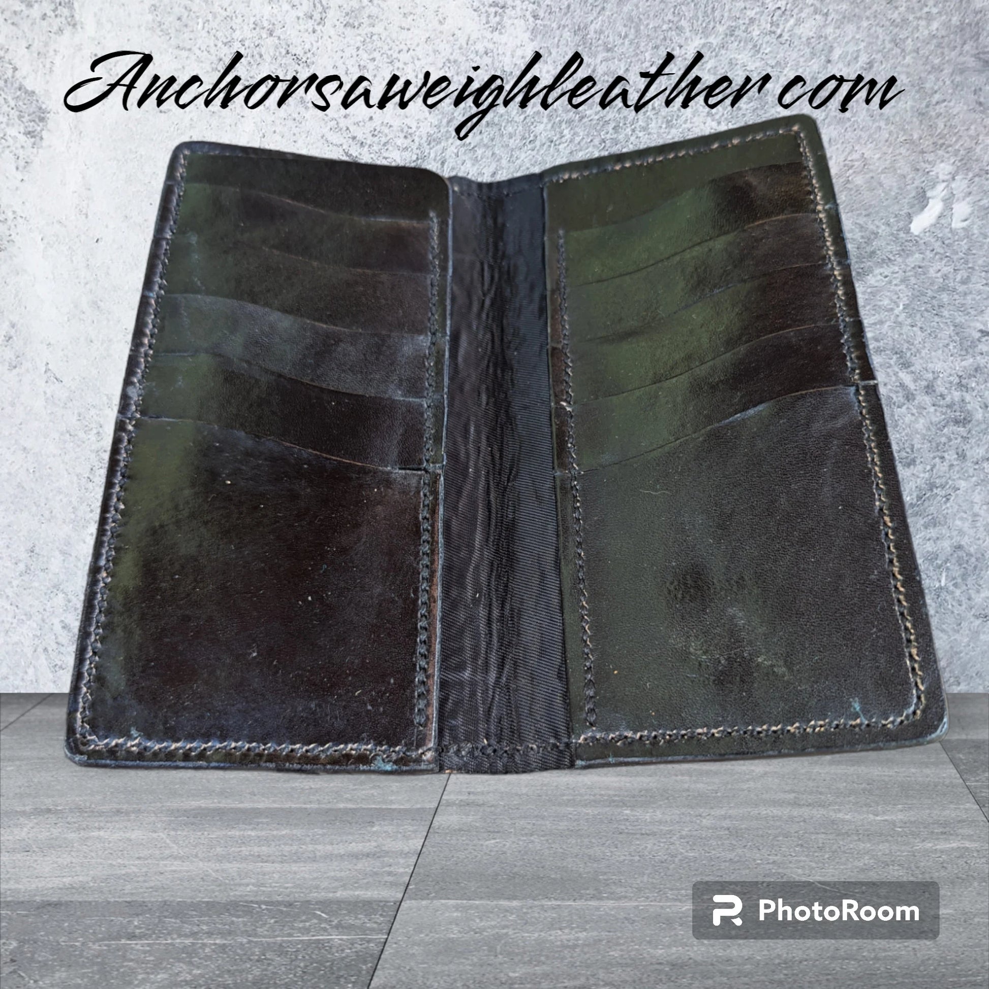 Roper Wallet, Long Wallet, Wallet, EDC AnchorsAweighLeather