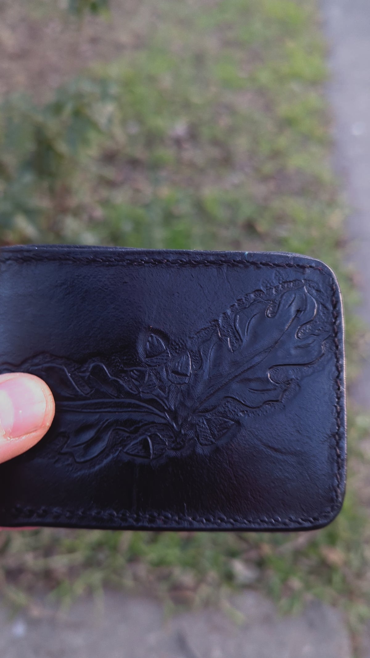 Mens leather wallet, leather wallet, leather billfold, bifold wallet
