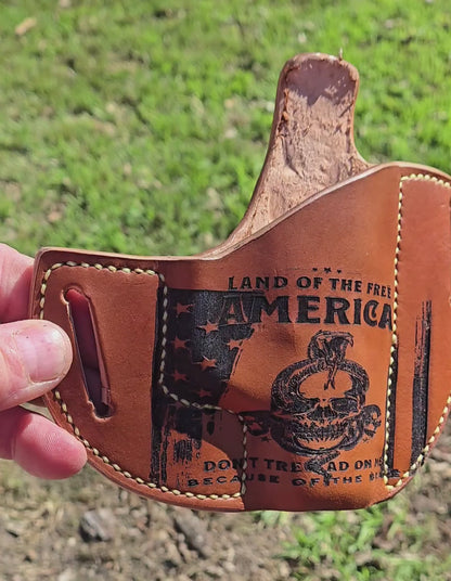 The Patriot Saddle Holster, Pancake Holster