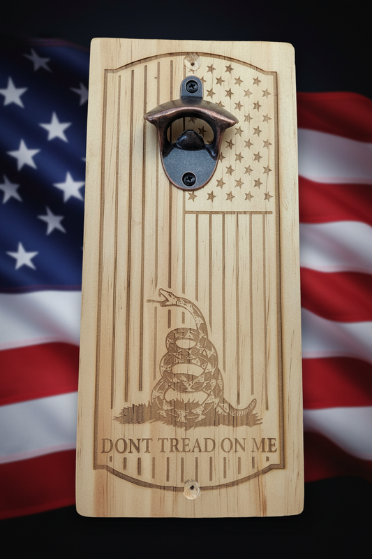 Wooden wall/fence beer bottle openers