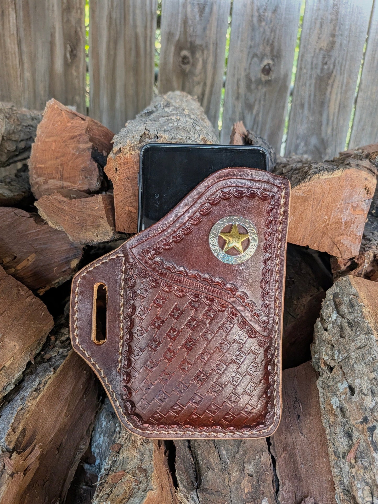 Leather Phone Holster (Copy) AnchorsAweighLeather