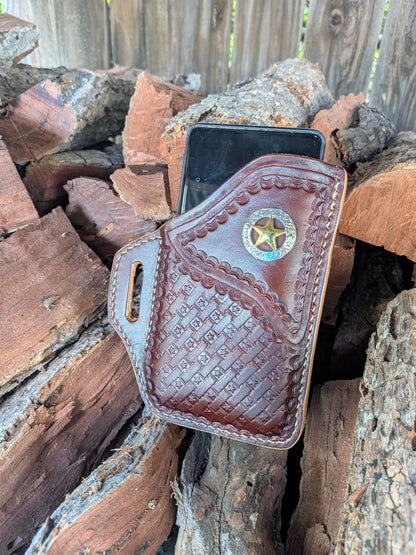 Leather Phone Holster (Copy) AnchorsAweighLeather