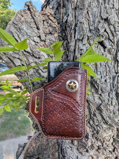 Leather Phone Holster (Copy) AnchorsAweighLeather