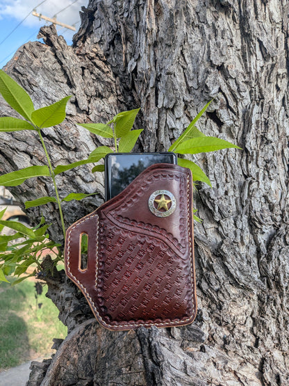 Leather Phone Holster (Copy) AnchorsAweighLeather