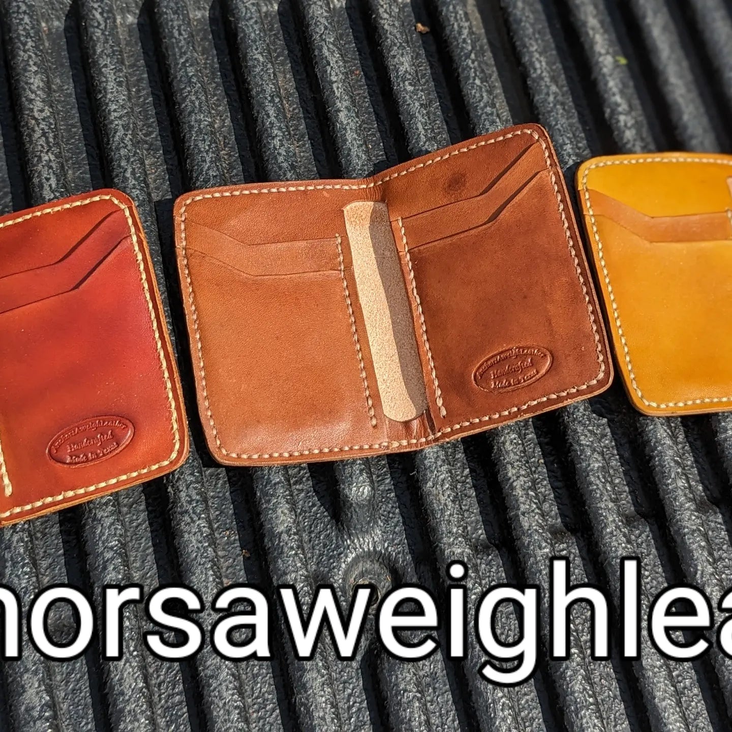 Leather Bifold Wallet, Minimalist Leather Wallet AnchorsAweighLeather