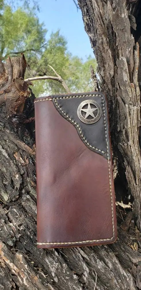 Long Wallet, Mens Wallet, Roper Wallet AnchorsAweighLeather