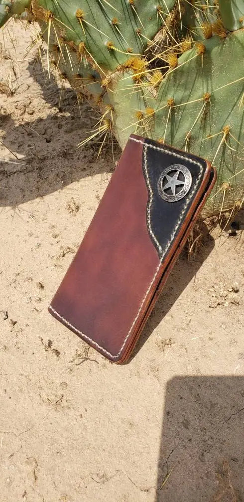 Long Wallet, Mens Wallet, Roper Wallet AnchorsAweighLeather