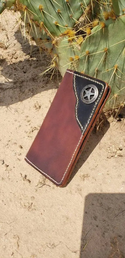 Long Wallet, Mens Wallet, Roper Wallet AnchorsAweighLeather