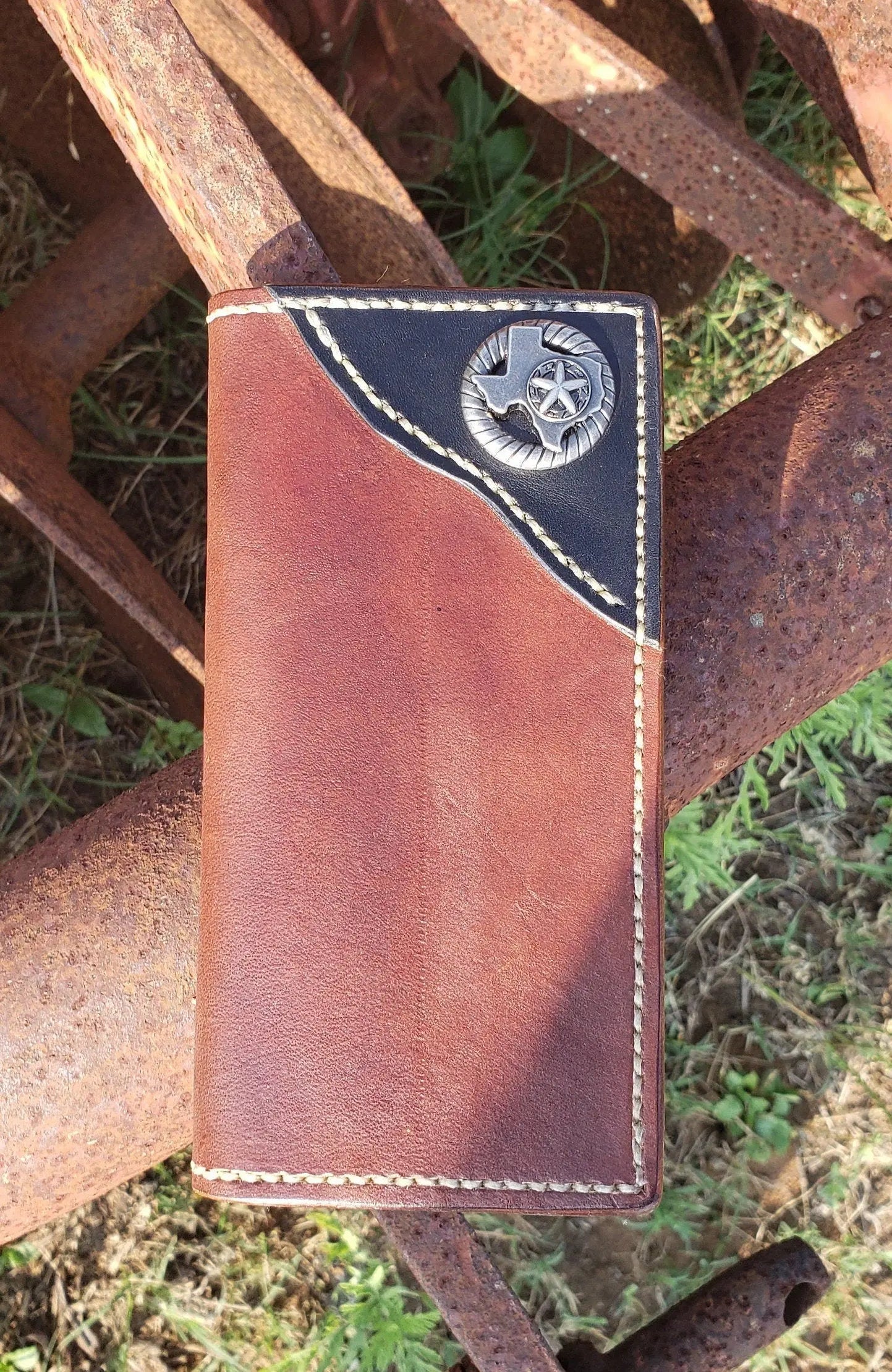 Long Wallet, Mens Wallet, Roper Wallet AnchorsAweighLeather
