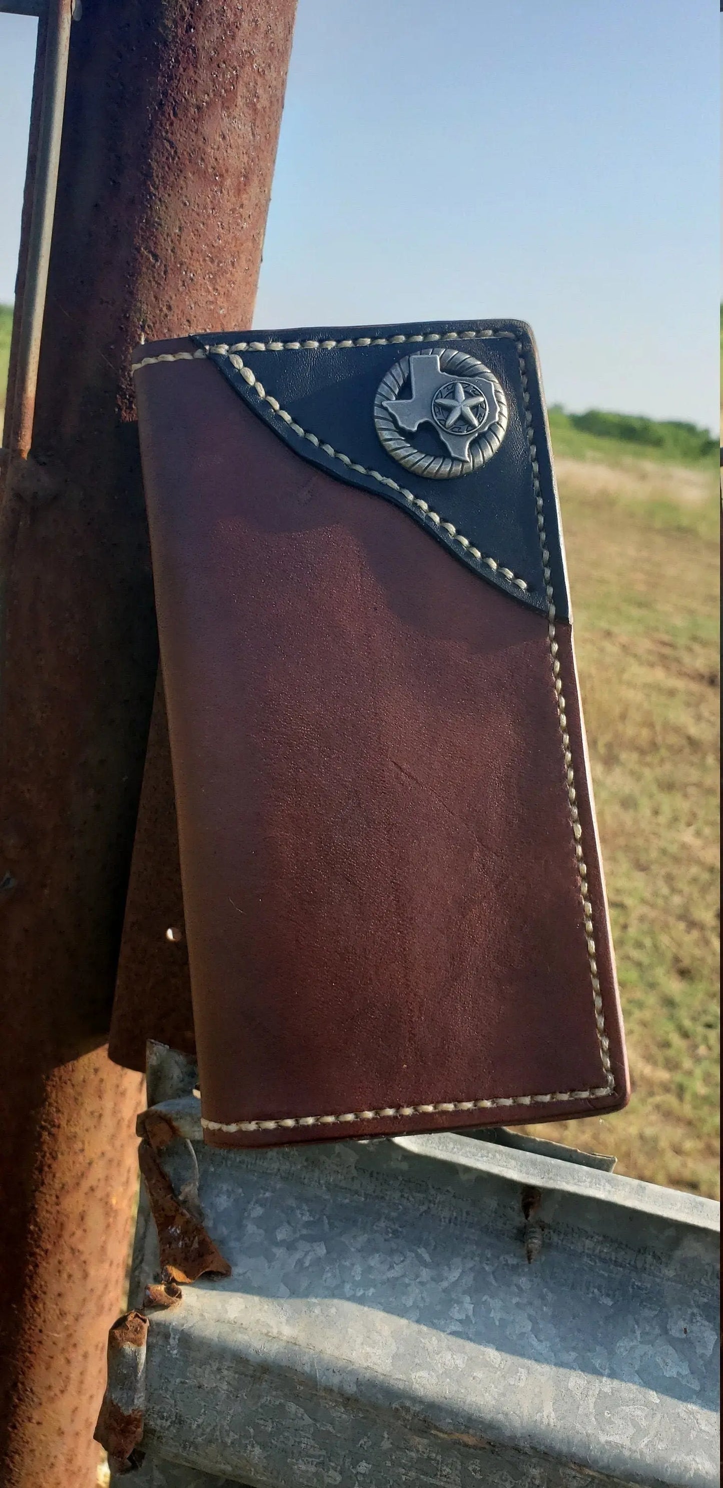 Long Wallet, Mens Wallet, Roper Wallet AnchorsAweighLeather